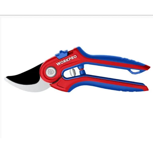 Секатор WORKPRO 215мм, для обрезки свежих или мокрых ветвей до 19мм