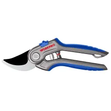 Секатор WORKPRO 215мм с алюм. рукояткой, для обрезки свежих или мокрых ветвей до 19мм