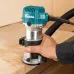 Фрезер кромочный MAKITA RT0702C, 710Вт, 10000-34000об/м, цанга 6 и 8 мм, копир. втулка, паралл. упор, ключ - 2шт
