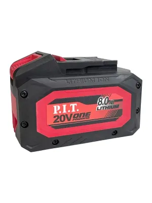 Аккумулятор P.I.T. PH20-8.0, OnePower (20В/40В, 4Ач/8Ач, Li-Ion, индикация заряда, плата)