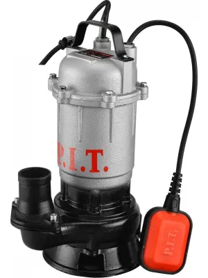 Насос фекальный P.I.T. PSW1100-W2, (1100Вт, с ножом, напор 20м, произ-ть 250л/мин, чугун, поплав. выкл.)