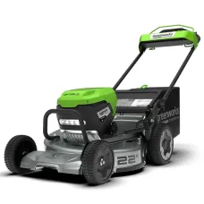 Аккумуляторная газонокосилка GREENWORKS LM221S, самоходная, 56см, без АКБ и ЗУ