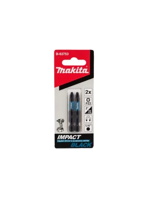 Бита MAKITA PZ2, 50 мм, Impact Black Е-form 2 шт. (B-63753)