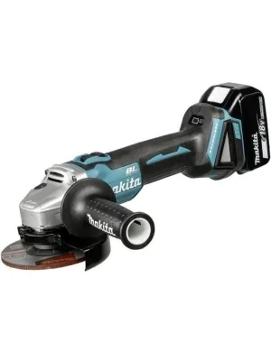 Аккумуляторная угловая шлифовальная машина MAKITA DGA504RT, LXT 18В BL ADT, AFT, XPT, 125мм, 8500 об/мин, пл. пуск, защ. от непр. включ. (1x5.0Ач, з/у)