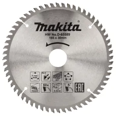 Диск пильный MAKITA 185x30x2.2/1.4x60T, универсальный для алюминия/дерева/пластика,