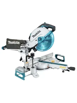 Пила торцовочная MAKITA LS1110F, консольная, 1450Вт, 255/260мм, 4500об/мин, скос 47°л/п, наклон 47°л_2°п, пл. пуск, тормоз, тен. прицел