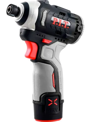 Аккумуляторный винтоверт P.I.T. PSD12K-120A/2, бесщёточный (12В, 120Нм, 3ск, HEX 1/4