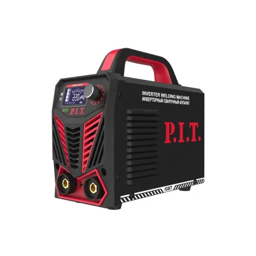 Инвертор P.I.T. PMI220-C3, (5.8кВт, 220А, ПВ-60, ММА 1.6-3.2 мм, маска, краги, электроды)