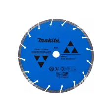 Диск алмазный MAKITA 230x22,23x7 мм сегментированный Турбо по бетону/граниту 