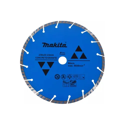 Диск алмазный MAKITA 230x22,23x7 мм сегментированный Турбо по бетону/граниту 