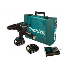 Аккумуляторный шуруповерт ударный MAKITA DHP451RFE, LXT 18В, 13мм, 80/40Нм (2x3.0Ач, з/у)