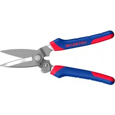 Ножницы WORKPRO мультифункциональные, 200 мм, кованные лезвия 60CRV, (WP214009)