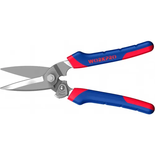 Ножницы WORKPRO мультифункциональные, 200 мм, кованные лезвия 60CRV, (WP214009)