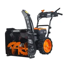 Аккумуляторный снегоуборщик VILLARTEC WA6261 SET: AM608 (2шт)+AC604 мод.24/25, 62В, 610мм, 2ступ., Бесщеточный, Вариатор