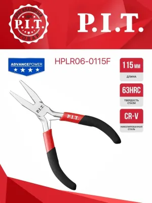 Плоскогубцы мини P.I.T. cерия ADVANCE HPLR06-0115F (115 мм, сталь CR-V, 63HRC, пружина)