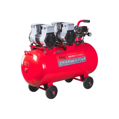 Компрессор FUBAG OLS 500/100 CM2х2, безмасляный малошумный