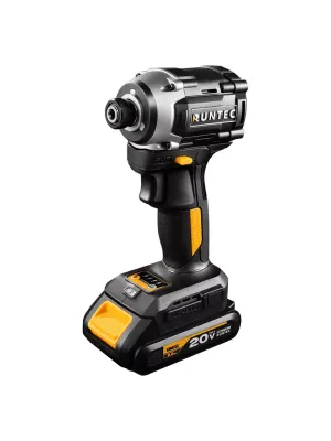 Аккумуляторный винтоверт ударный RUNTEC PRO RT-ED233, 20В, 2*2Ач, 230Нм, 1/4