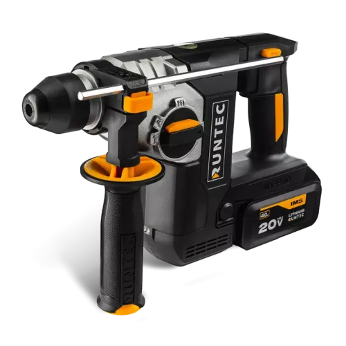 Аккумуляторный перфоратор RUNTEC PRO RT-EH750, 20В, 2*4Ач, SDS-plus, 750Вт