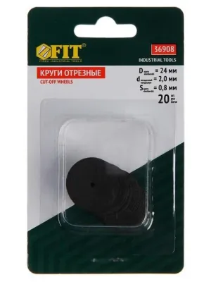 Диск отрезной FIT 20шт усил.нагрузка (36908i)