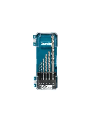 Набор сверл по металлу MAKITA, HSS-G, 6 шт. (2,3,4,5,6,8 мм)