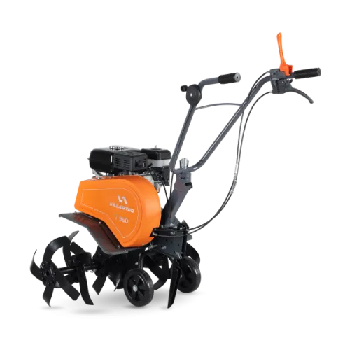 Мотоблок VILLARTEC T960, Двигатель H170FB 212см3 c датчиком уровня масла, 7 л.с. Передача 1 вперед, 1 назад, фрезы 30-50-85см, рабочая глубина до 35 с