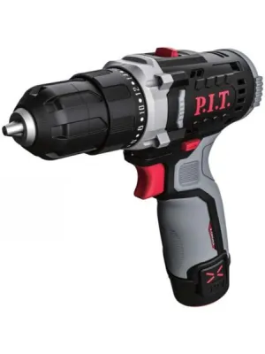 Акк. шуруповерт P.I.T. PBM12K-10A/2 X-DRIVER, 12 В, 22 Нм, 10 мм, 2 ск, 0-350/1350, 2х2,0 Ач, ЗУ,  кейс