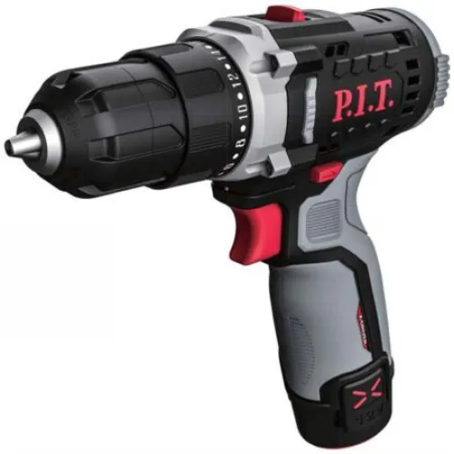 Акк. шуруповерт P.I.T. PBM12K-10A/2 X-DRIVER, 12 В, 22 Нм, 10 мм, 2 ск, 0-350/1350, 2х2,0 Ач, ЗУ,  кейс