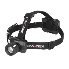 Фонарик налобный 4AAA, 150/100 м, регулир. фокус, 3 режима SWISS+TECH
