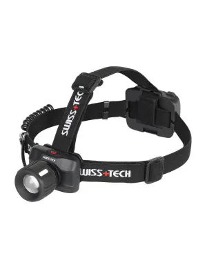 Фонарик налобный 4AAA, 150/100 м, регулир. фокус, 3 режима SWISS+TECH