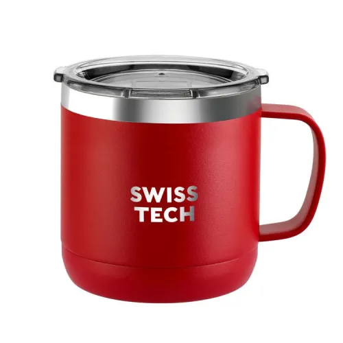 Кружка термо 413 мл с крышкой, нержавеющая сталь с покрытием SWISS+TECH