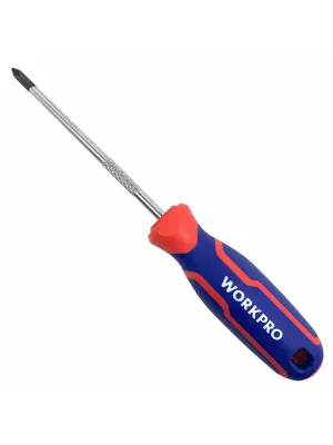 Отвертка WORKPRO PZ1х100 мм, CR-V