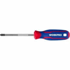 Отвертка WORKPRO PZ2х100 мм, CR-V