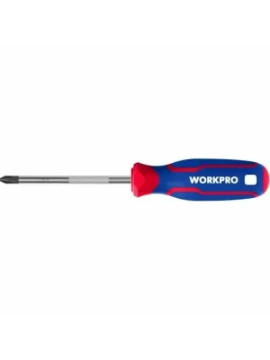 Отвертка WORKPRO PZ2х100 мм, CR-V