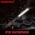 Фонарик светодиодный 60-400LM, перезаряжаемый WORKPRO