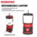 Фонарик светодиодный 80-200LM, перезаряжаемый WORKPRO