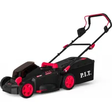 Аккумуляторная газонокосилка P.I.T. PLM20H-330B/1, бесщёточная (20 В, 33 см, выс. 25-75 мм, 30 л, 1 акб 4Ач, ЗУ)