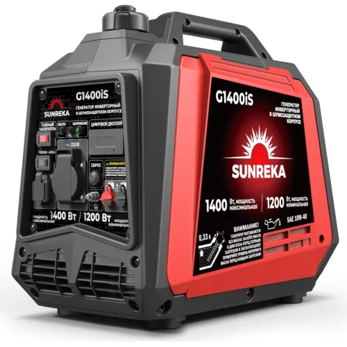 Электростанция инверторная SUNREKA G1400iS, 1.4 кВт, 1-Ф, ручной стартер