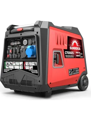 Электростанция инверторная SUNREKA G7000iS, 7 кВт, 1-Ф, электростартер