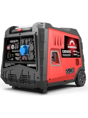 Электростанция инверторная SUNREKA G8000iS, 8 кВт, 1-Ф, электростартер