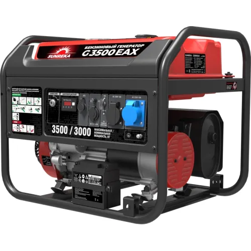 Электростанция бензиновая SUNREKA G3500EAX, 3.5 кВт, 1-Ф, электростартер