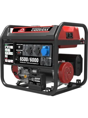 Электростанция бензиновая SUNREKA G6500EAX, 6.5 кВт, 1-Ф, электростартер