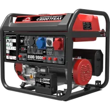 Электростанция бензиновая SUNREKA G8500TFEAX, 8.5 кВт, один.мощ. на 1-Ф и 3-Ф, электростартер