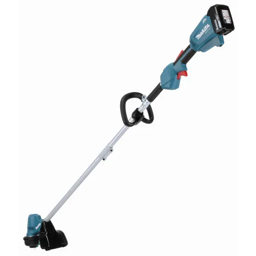 Аккумуляторный триммер MAKITA DUR192LRF, LXT BL 18В, 460 Вт, D-рук., d-30 см, M10xLH, разбор.вал, BL1830B, быстрая зарядка DC18RC