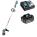 Аккумуляторный триммер MAKITA DUR192LRF, LXT BL 18В, 460 Вт, D-рук., d-30 см, M10xLH, разбор.вал, BL1830B, быстрая зарядка DC18RC
