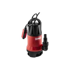 Насос дренажный Hammer NAP900D, 900 Вт, 14000 л/ч, высота 8,5 м, частицы до 35 мм