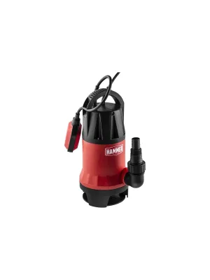 Насос дренажный Hammer NAP900D, 900 Вт, 14000 л/ч, высота 8,5 м, частицы до 35 мм