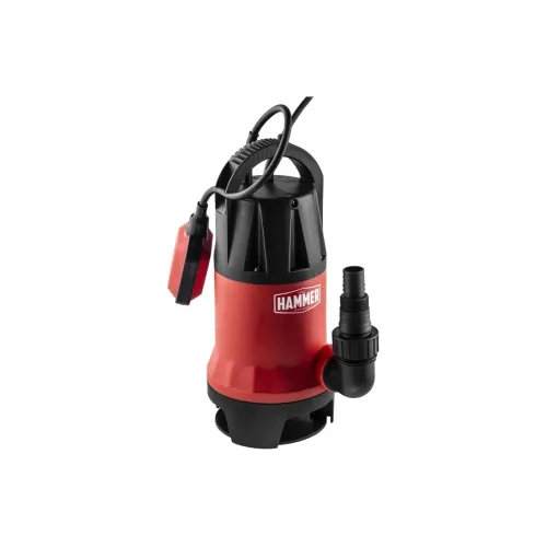 Насос дренажный Hammer NAP900D, 900 Вт, 14000 л/ч, высота 8,5 м, частицы до 35 мм