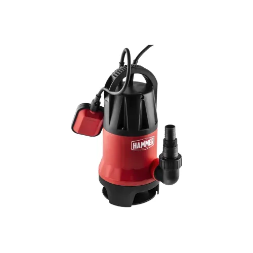 Насос дренажный Hammer NAP750D, 750 Вт, 13000 л/ч, высота 8 м, частицы до 35 мм