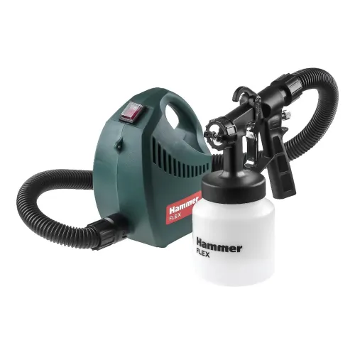 Краскопульт Hammer PRZ500B, 500 Вт, 800 мл бак, вязкость до 60 DIN