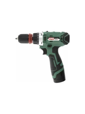 Аккумуляторная дрель Hammer ACD122QC, 12 В, 2x2 Ач Li-ION, 10 мм, 0-350/0-1400 об/мин, 28 Нм